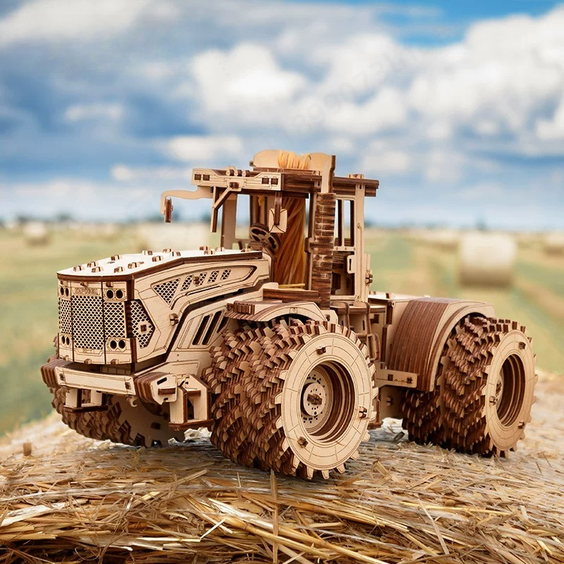 Agriculture Farming Kit - 헤비듀티 농업용 트랙터 나무 퍼즐 모델
