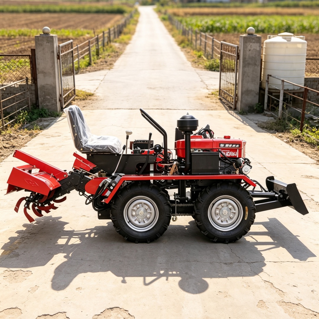 맞춤형 4륜 4WD 경운기용 로터리 경운기 파종기, 인 - Agriculture Farming Types 리뷰 및 가격